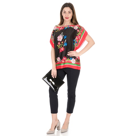 TED BAKER-Γυναικεία μπλούζα καφτάνι TED BAKER NADYA BERRY SUNDAE μαύρη