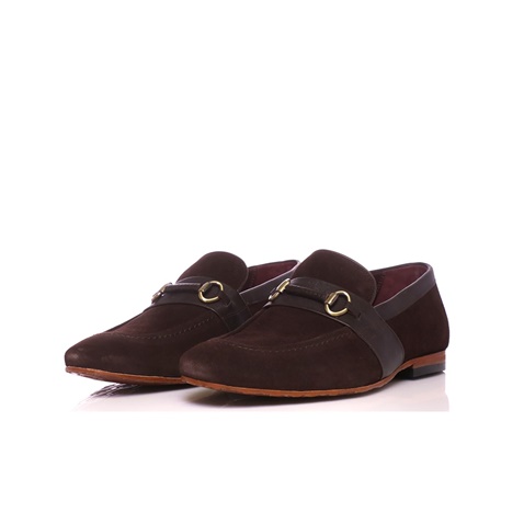 TED BAKER-Ανδρικά μοκασίνια DAISERS TED BAKER καφέ
