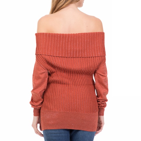 SILVIAN HEACH-Γυναικείο off the shoulder WYNDHAM SILVIAN HEACH καφέ