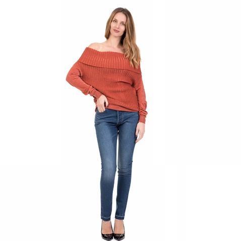 SILVIAN HEACH-Γυναικείο off the shoulder WYNDHAM SILVIAN HEACH καφέ