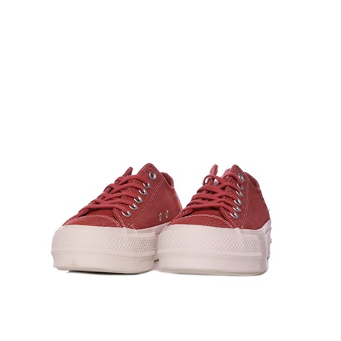 CONVERSE-Γυναικεία sneakers CONVERSE CHUCK TAYLOR ALL STAR LIFT κόκκινα