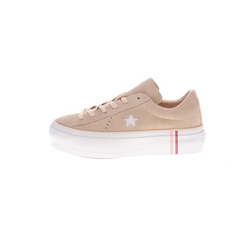 CONVERSE-Γυναικεία sneakers ONE STAR PLATFORM μπεζ καφέ