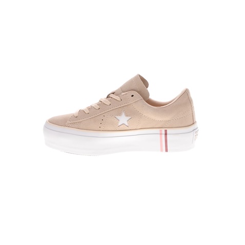CONVERSE-Γυναικεία sneakers ONE STAR PLATFORM μπεζ καφέ