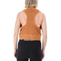 NIKE-Γυναικείο αθλητικό cropped top NIKE NSW FT REBEL καφέ