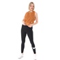 NIKE-Γυναικείο αθλητικό cropped top NIKE NSW FT REBEL καφέ