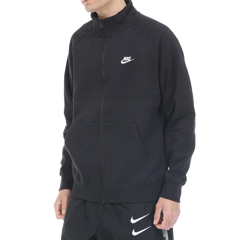 NIKE-Ανδρική ζακέτα φούτερ NIKE NSW SCE TRK SUIT FLC μαύρη
