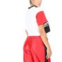 NIKE-Γυναικεία κοντομάνικη μπλούζα NIKE NSW ESSNTL TOP λευκή-κόκκινη