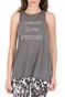 NIKE-Γυναικεία μπλούζα NIKE YOGA COLLECTION TNK GRX γκρι