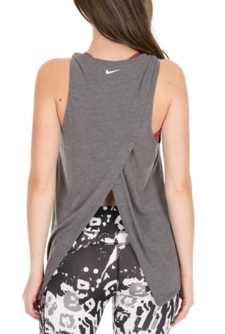 NIKE-Γυναικεία μπλούζα NIKE YOGA COLLECTION TNK GRX γκρι