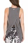NIKE-Γυναικεία μπλούζα NIKE YOGA COLLECTION TNK GRX γκρι