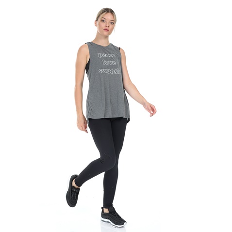 NIKE-Γυναικεία μπλούζα NIKE YOGA COLLECTION TNK GRX γκρι