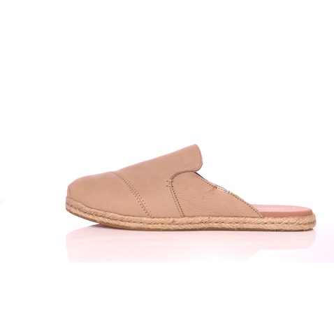 TOMS-Γυναικεία δερμάτινα mules TOMS μπεζ