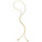 FOLLI FOLLIE-Γυναικείο μακρύ κολιέ FOLLI FOLLIE Style Drops Yellow Gold Plated από ατσάλι