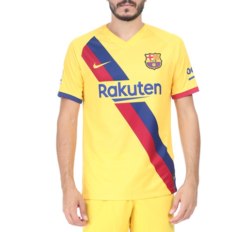 NIKE-Ανδρική κοντομάνικη μπλούζα NIKE FCB BRT STAD JSY κίτρινη
