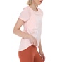 NIKE-Γυναικεία μπλούζα NIKE RUN TOP SS GX ροζ