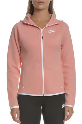 NIKE-Γυναικεία μπλούζα φούτερ NIKE Windrunner Tech Fleece σομόν