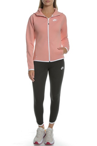 NIKE-Γυναικεία μπλούζα φούτερ NIKE Windrunner Tech Fleece σομόν