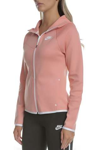 NIKE-Γυναικεία μπλούζα φούτερ NIKE Windrunner Tech Fleece σομόν