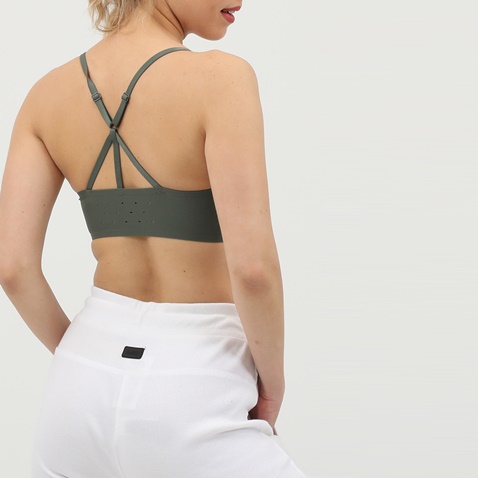 NIKE-Γυναικείο μπουστάκι NIKE BREATHE LIGHT ροζ-χακί