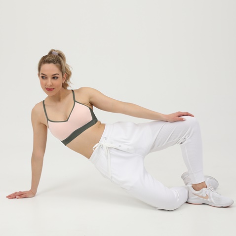 NIKE-Γυναικείο μπουστάκι NIKE BREATHE LIGHT ροζ-χακί