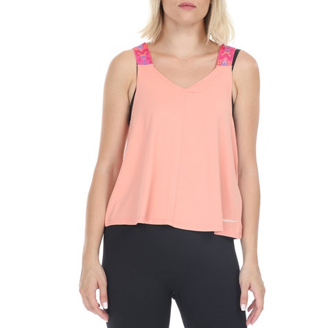 NIKE-Γυναικείο αθλητικό top NIKE TANK ELSTKA FTR FEM ροζ