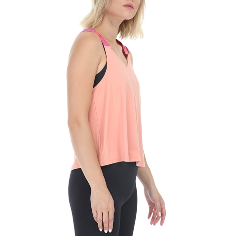NIKE-Γυναικείο αθλητικό top NIKE TANK ELSTKA FTR FEM ροζ