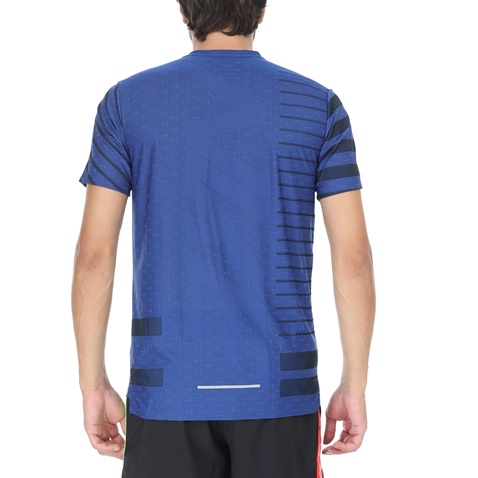NIKE-Ανδρικό t-shirt NIKE TECH KNIT COOL SS NV μπλε