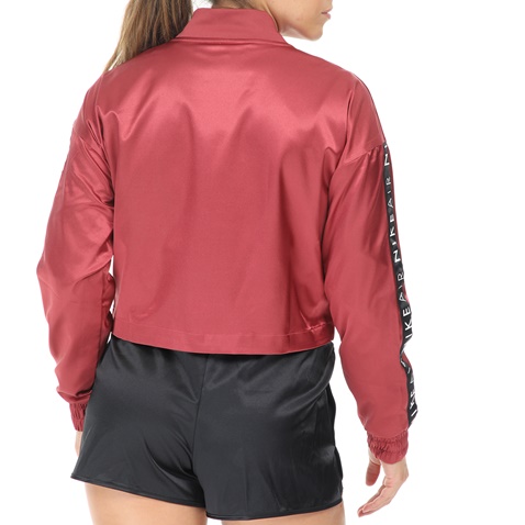 NIKE-Γυναικείο μπουφάν NIKE NSW AIR TRK JKT SATIN κόκκινο