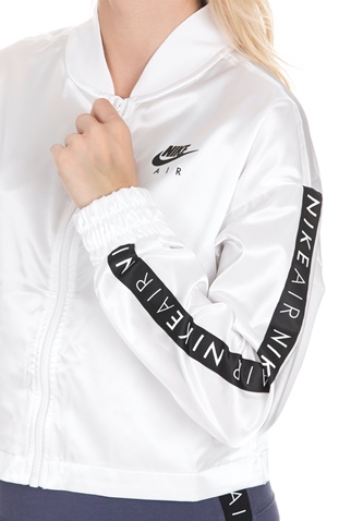NIKE-Γυναικείο τζάκετ NIKE AIR SATIN λευκό