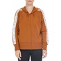 NIKE-Γυναικεία φούτερ ζακέτα NIKE DRY FLC GET FIT HD FZ JDI καφέ