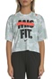 NIKE-Γυναικείο κοντομάνικο μπλουζάκι Nike Graphic Training Top γκρι