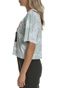 NIKE-Γυναικείο κοντομάνικο μπλουζάκι Nike Graphic Training Top γκρι
