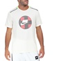 NIKE-Ανδρικό t-shirt NIKE WILD RUN TOP SS MESH λευκό