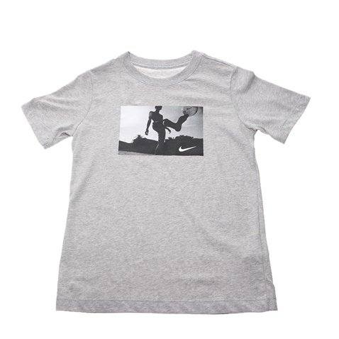 NIKE-Παιδικό t-shirt NIKE DRY TEE DFC SOCCER PHOTO γκρι
