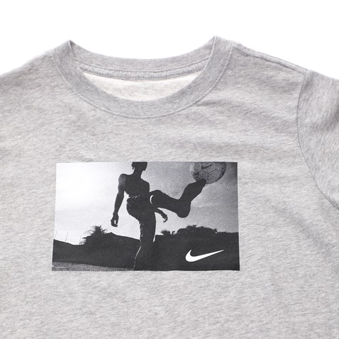 NIKE-Παιδικό t-shirt NIKE DRY TEE DFC SOCCER PHOTO γκρι