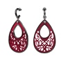 FOLLI FOLLIE-Γυναικεία μακριά σκουλαρίκια FOLLI FOLLIE Desire Drops Red Acrylic