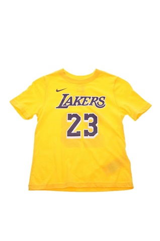 NIKE-Παιδικό t-shirt NIKE NBA ICON N&N TEE-LAKERS-JAMES κίτρινο