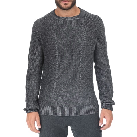 TED BAKER-Ανδρικό πουλόβερ TED BAKER MIXME γκρι