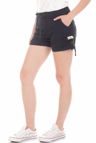 SUPERDRY-Γυναικείο σορτς SUPERDRY D2 TENCEL CARGO μπλε