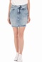 SUPERDRY-Γυναικεία μίνι τζιν φούστα SUPERDRY D2 DENIM MINI μπλε