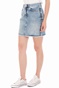 SUPERDRY-Γυναικεία μίνι τζιν φούστα SUPERDRY D2 DENIM MINI μπλε