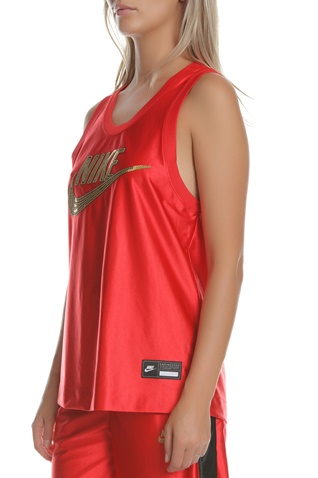 NIKE-Γυναικεία αμάνικη μπλούζα NIKE JERSEY GLM κόκκινη