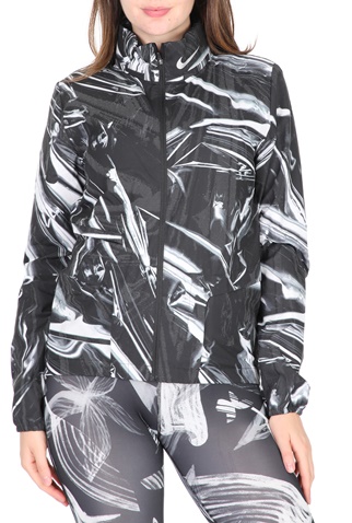 NIKE-Γυναικείο αντιανεμικό τζάκετ NIKE SHLD JKT HD FL PR λευκό μαύρο