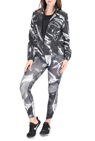 NIKE-Γυναικείο αντιανεμικό τζάκετ NIKE SHLD JKT HD FL PR λευκό μαύρο