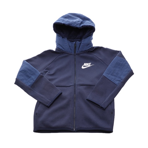 NIKE-Παιδικό jacket NIKE SPORTSWEAR TCH FLC FZ WINTERIZED μπλε