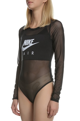 NIKE-Γυναικείο μακρυμάνικο κορμάκι NIKE μαύρο