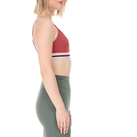 NIKE-Γυναικείο αθλητικό μπουστάκι NIKE GL DK INDY BRA κόκκινο