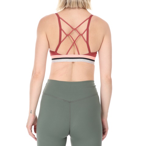 NIKE-Γυναικείο αθλητικό μπουστάκι NIKE GL DK INDY BRA κόκκινο