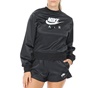 NIKE-Γυναικεία μπλούζα φούτερ NIKE NSW AIR CREW SATIN μαύρη