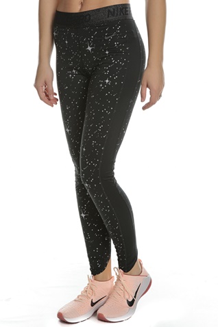 NIKE-Γυναικείο αθλητικό κολάν NIKE STARRY NIGHT METALLIC μαύρο